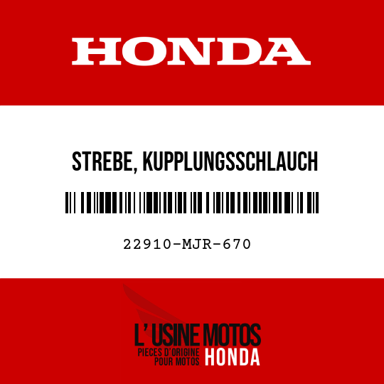 image de 22910-MJR-670 STREBE, KUPPLUNGSSCHLAUCH