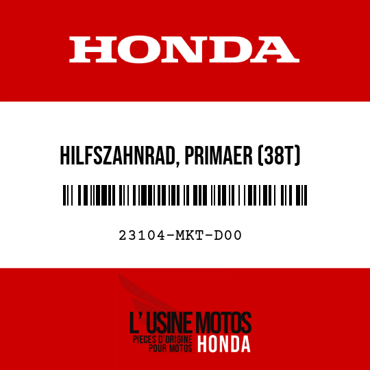 image de 23104-MKT-D00 HILFSZAHNRAD, PRIMAER (38T)