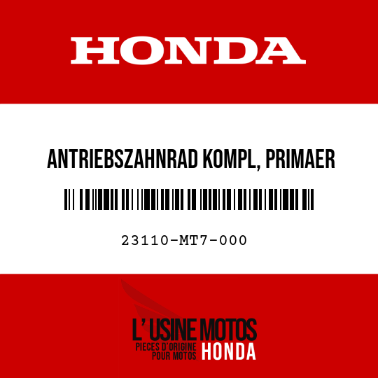 image de 23110-MT7-000 ANTRIEBSZAHNRAD KOMPL, PRIMAER