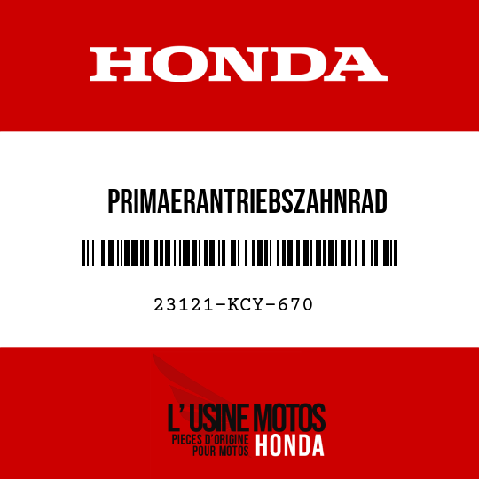 image de 23121-KCY-670 PRIMAERANTRIEBSZAHNRAD