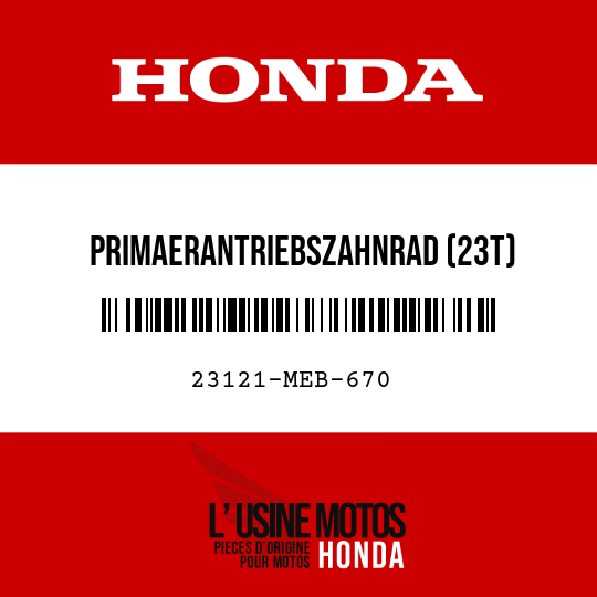 image de 23121-MEB-670 PRIMAERANTRIEBSZAHNRAD (23T)