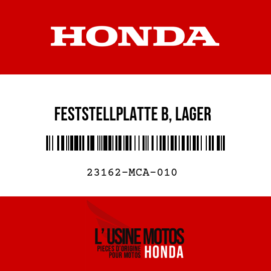 image de 23162-MCA-010 FESTSTELLPLATTE B, LAGER