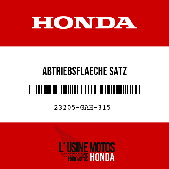 image de 23205-GAH-315 ABTRIEBSFLAECHE SATZ