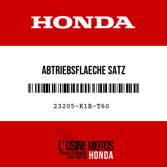 image de 23205-K1B-T60 ABTRIEBSFLAECHE SATZ