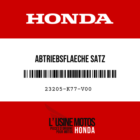image de 23205-K77-V00 ABTRIEBSFLAECHE SATZ
