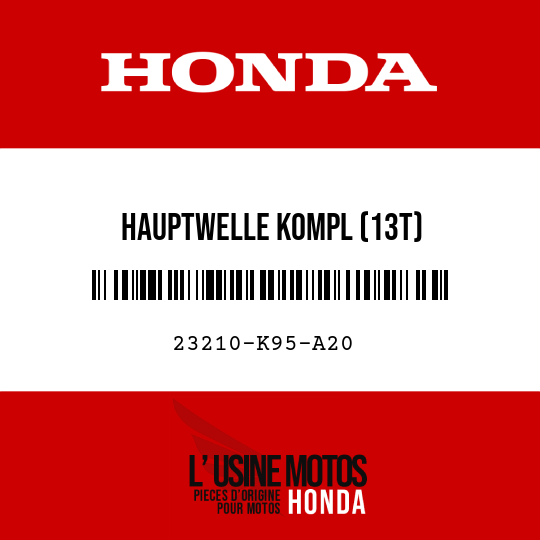 image de 23210-K95-A20 HAUPTWELLE KOMPL (13T)