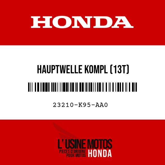 image de 23210-K95-AA0 HAUPTWELLE KOMPL (13T)