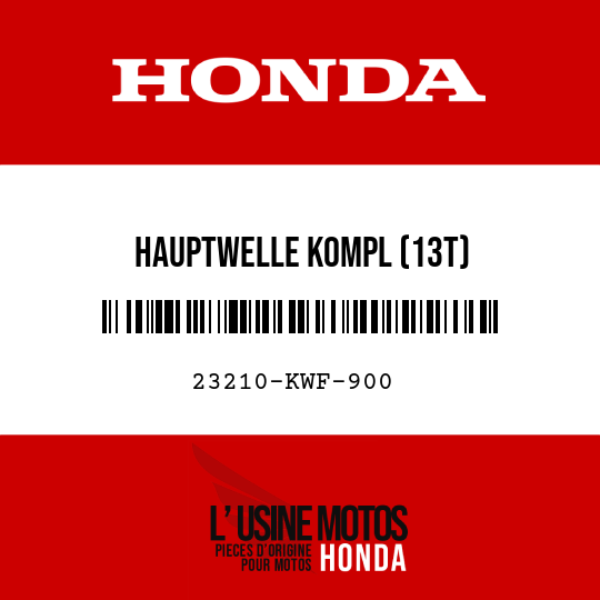 image de 23210-KWF-900 HAUPTWELLE KOMPL (13T)