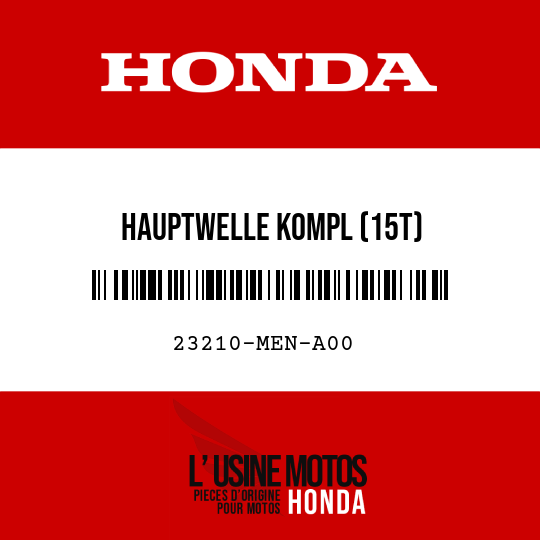 image de 23210-MEN-A00 HAUPTWELLE KOMPL (15T)