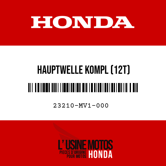 image de 23210-MV1-000 HAUPTWELLE KOMPL (12T)