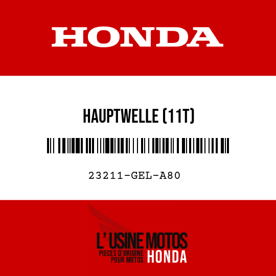 image de 23211-GEL-A80 HAUPTWELLE (11T)