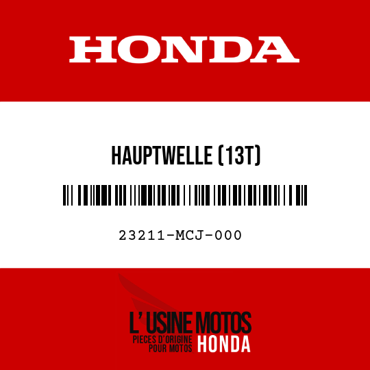 image de 23211-MCJ-000 HAUPTWELLE (13T)