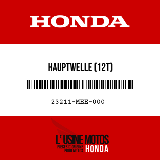 image de 23211-MEE-000 HAUPTWELLE (12T)