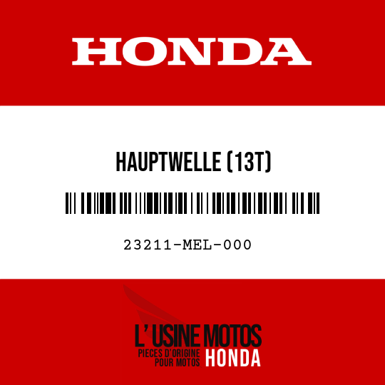 image de 23211-MEL-000 HAUPTWELLE (13T)