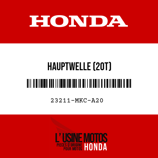 image de 23211-MKC-A20 HAUPTWELLE (20T)