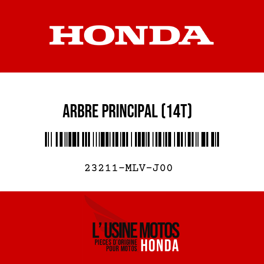 image de 23211-MLV-J00 ARBRE PRINCIPAL (14T)