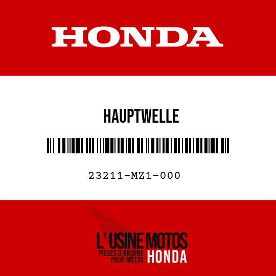 image de 23211-MZ1-000 HAUPTWELLE