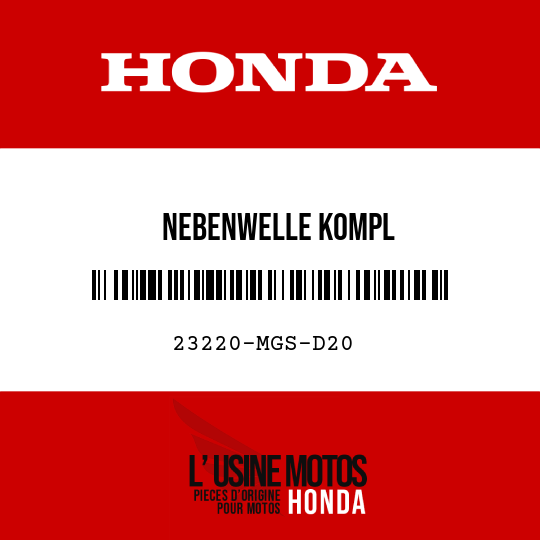 image de 23220-MGS-D20 NEBENWELLE KOMPL