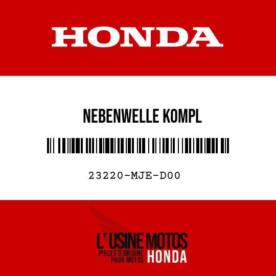 image de 23220-MJE-D00 NEBENWELLE KOMPL