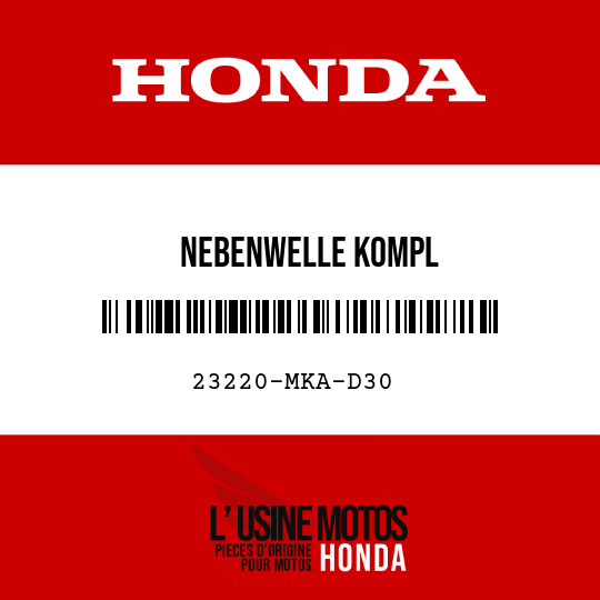 image de 23220-MKA-D30 NEBENWELLE KOMPL