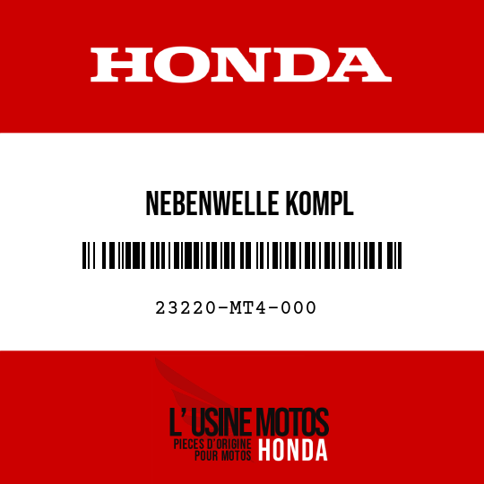 image de 23220-MT4-000 NEBENWELLE KOMPL