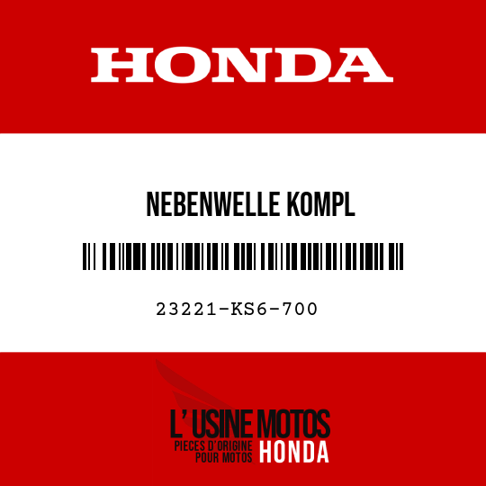image de 23221-KS6-700 NEBENWELLE KOMPL