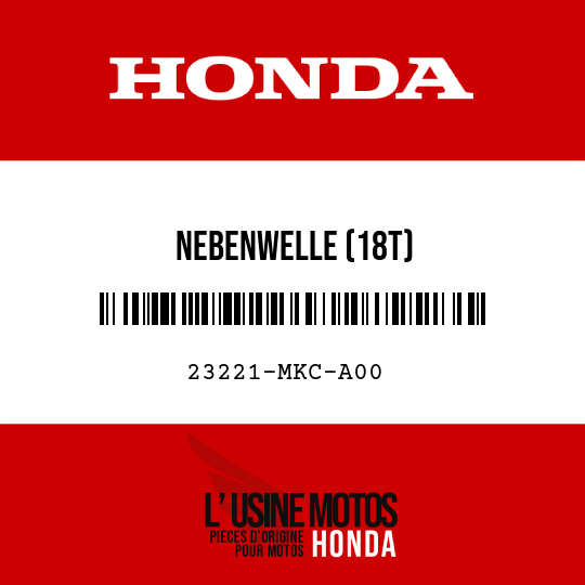 image de 23221-MKC-A00 NEBENWELLE (18T)