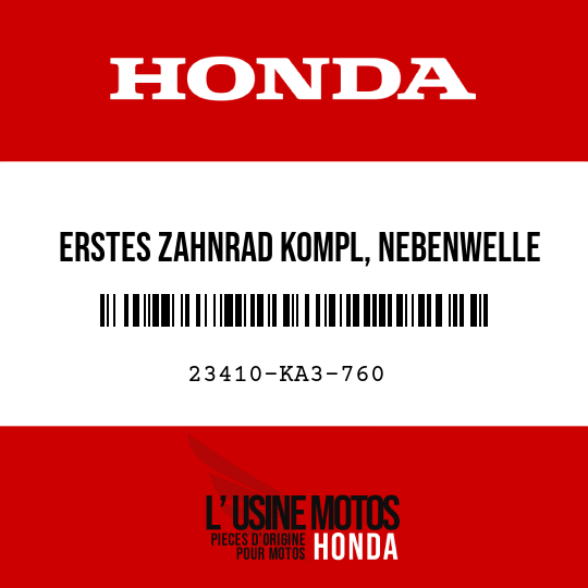 image de 23410-KA3-760 ERSTES ZAHNRAD KOMPL, NEBENWELLE (28T)