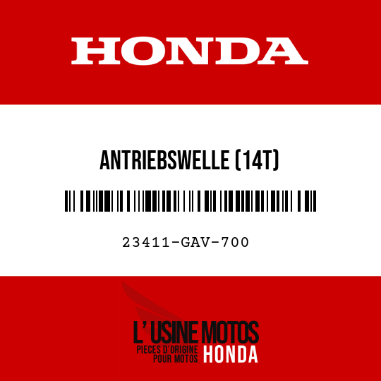image de 23411-GAV-700 ANTRIEBSWELLE (14T)