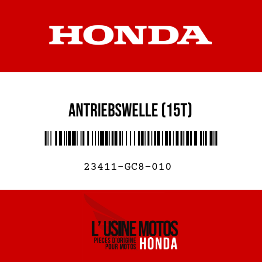 image de 23411-GC8-010 ANTRIEBSWELLE (15T)