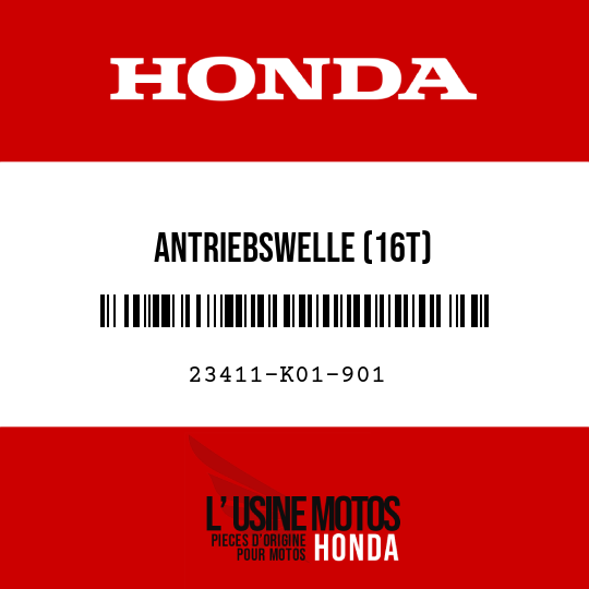 image de 23411-K01-901 ANTRIEBSWELLE (16T)