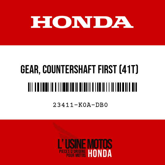 image de 23411-K0A-DB0 GEAR, COUNTERSHAFT FIRST (41T)