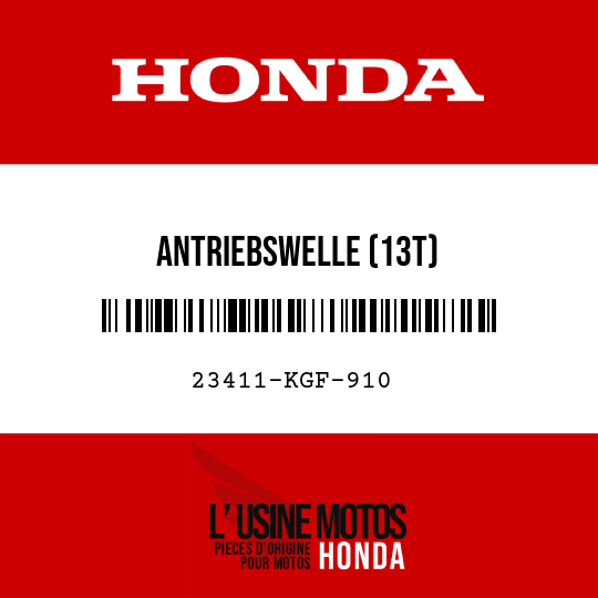 image de 23411-KGF-910 ANTRIEBSWELLE (13T)
