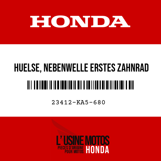 image de 23412-KA5-680 HUELSE, NEBENWELLE ERSTES ZAHNRAD