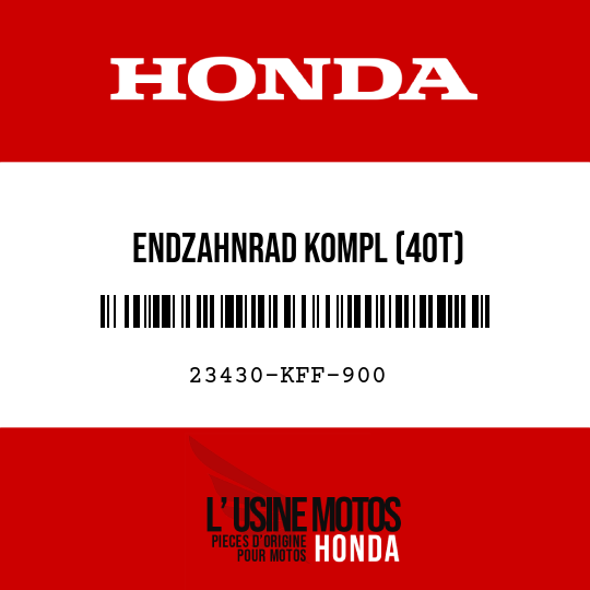 image de 23430-KFF-900 ENDZAHNRAD KOMPL (40T)