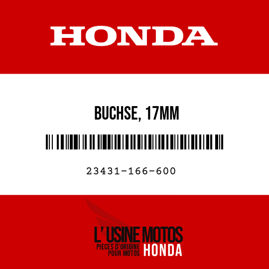 image de 23431-166-600 BUCHSE, 17MM