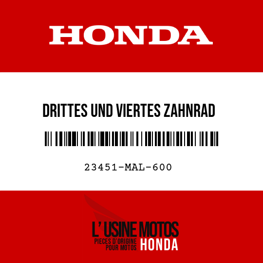image de 23451-MAL-600 DRITTES UND VIERTES ZAHNRAD HAUPTWELLE (17T/19T)