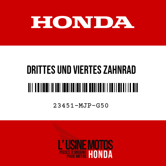 image de 23451-MJP-G50 DRITTES UND VIERTES ZAHNRAD HAUPTWELLE (25T/26T)