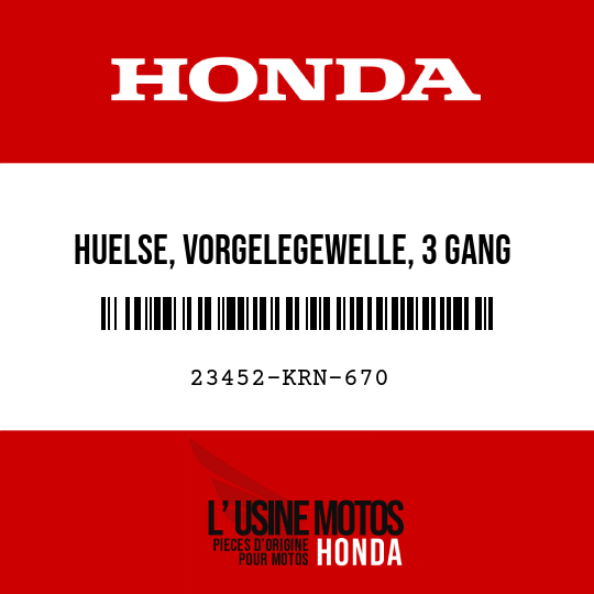 image de 23452-KRN-670 HUELSE, VORGELEGEWELLE, 3 GANG
