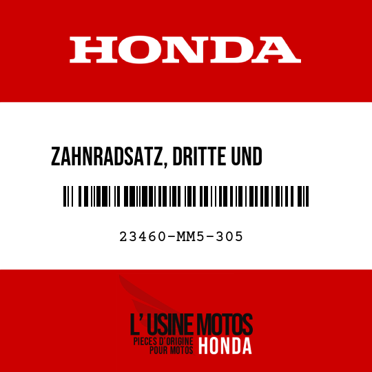 image de 23460-MM5-305 ZAHNRADSATZ, DRITTE UND       SECHSTE VORGELEGEWELLE (28T/23T)