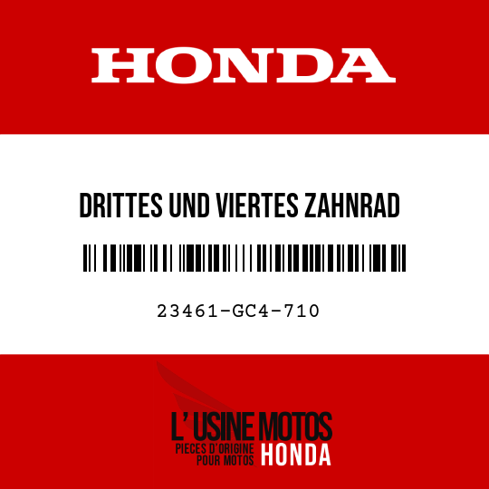 image de 23461-GC4-710 DRITTES UND VIERTES ZAHNRAD HAUPTWELLE (20T/23T)