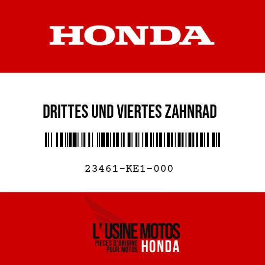 image de 23461-KE1-000 DRITTES UND VIERTES ZAHNRAD HAUPTWELLE (19/22T)