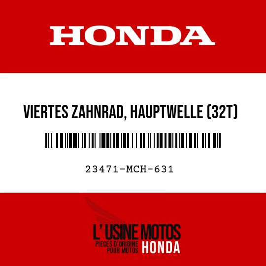 image de 23471-MCH-631 VIERTES ZAHNRAD, HAUPTWELLE (32T)