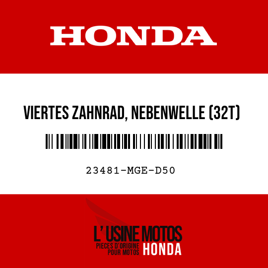 image de 23481-MGE-D50 VIERTES ZAHNRAD, NEBENWELLE (32T)
