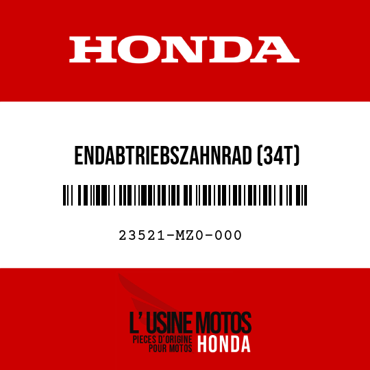 image de 23521-MZ0-000 ENDABTRIEBSZAHNRAD (34T)