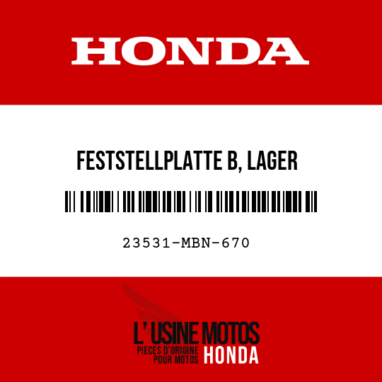 image de 23531-MBN-670 FESTSTELLPLATTE B, LAGER