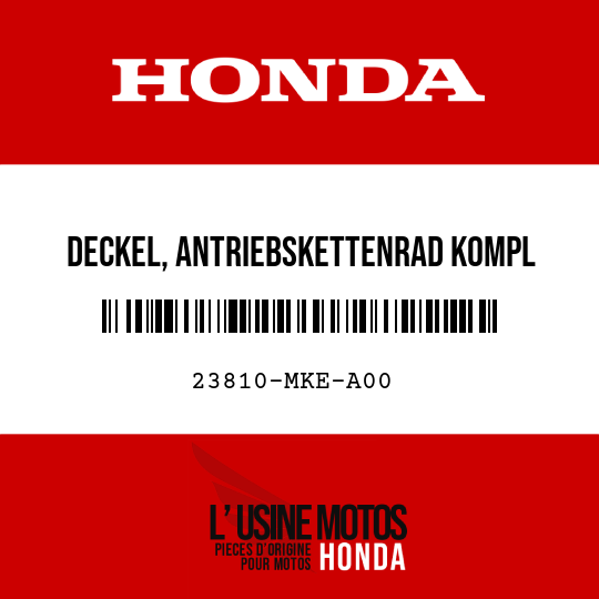 image de 23810-MKE-A00 DECKEL, ANTRIEBSKETTENRAD KOMPL