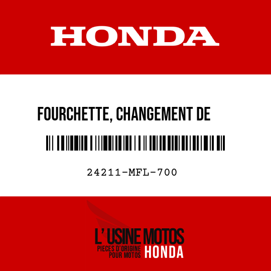 image de 24211-MFL-700 FOURCHETTE, CHANGEMENT DE     VITESSE