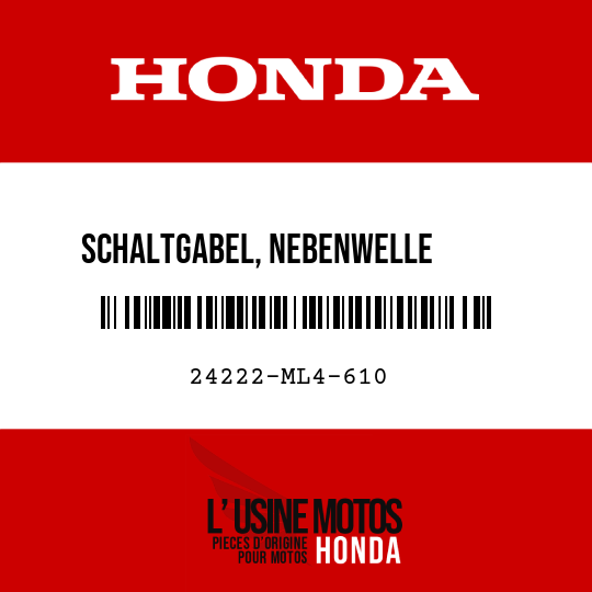 image de 24222-ML4-610 SCHALTGABEL, NEBENWELLE       SECHSTER GANG