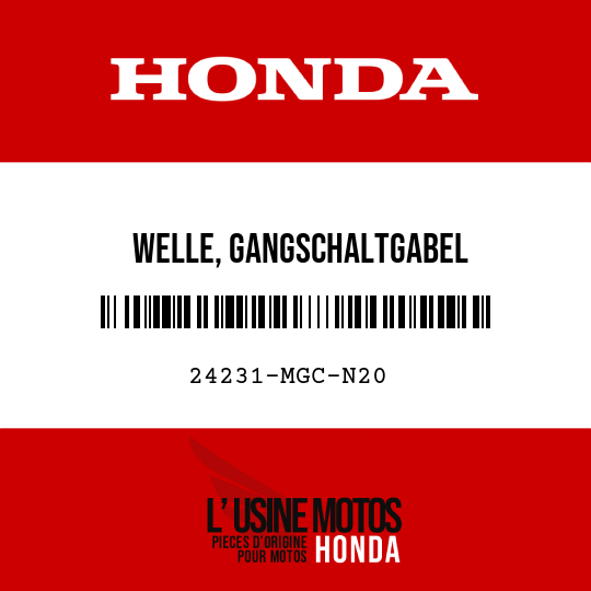 image de 24231-MGC-N20 WELLE, GANGSCHALTGABEL